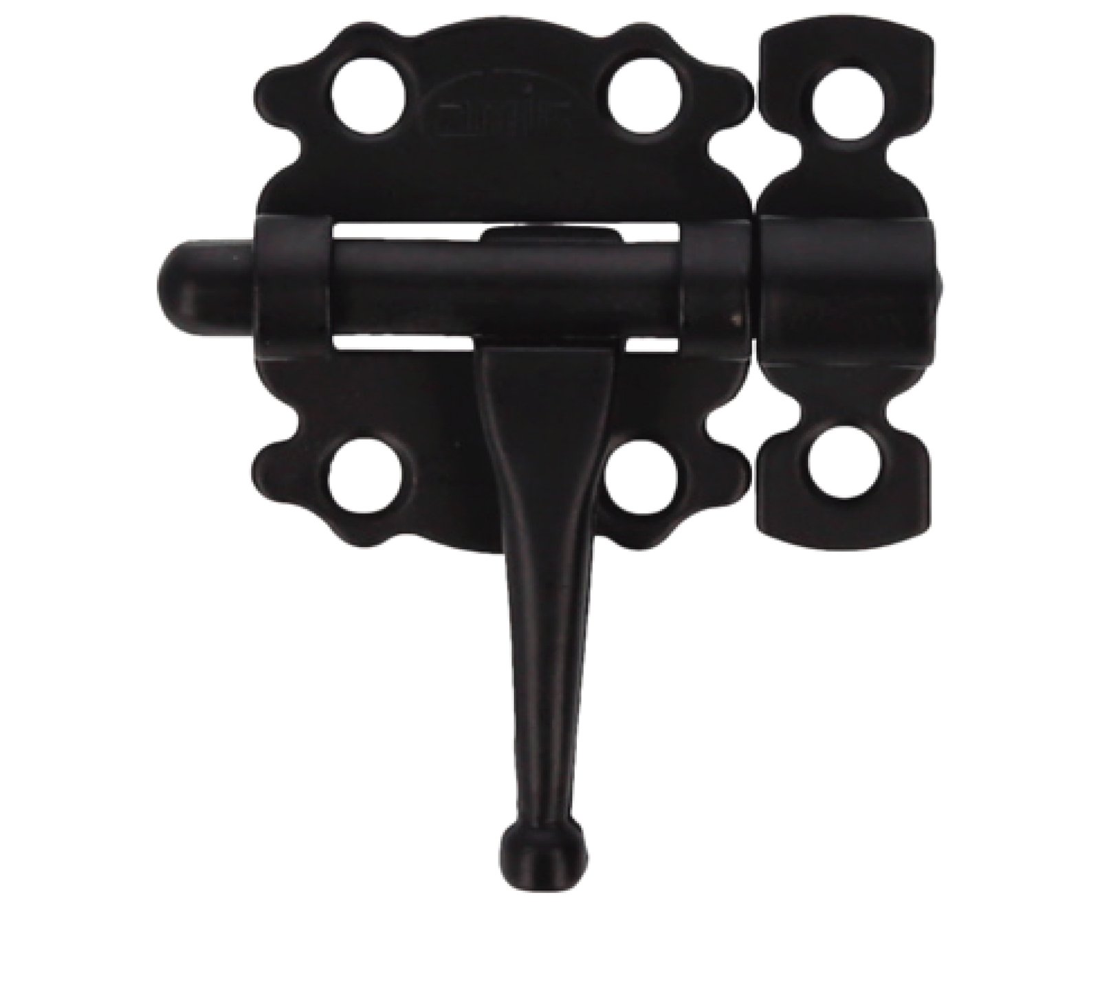 PICAPORTE AMIG RUSTICO NEGRO MOD.484 40mm