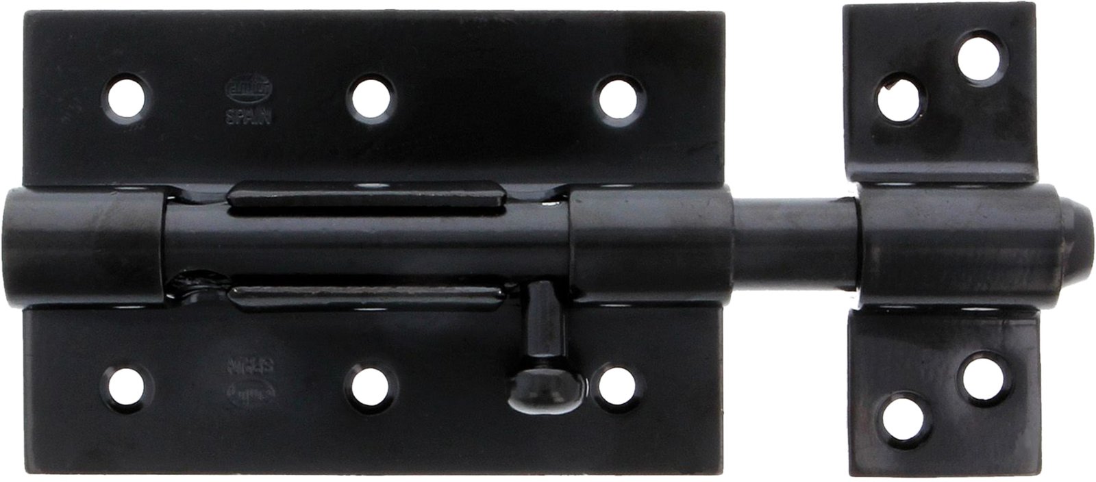 PICAPORTE NEGRO 70mm #454 AMIG
