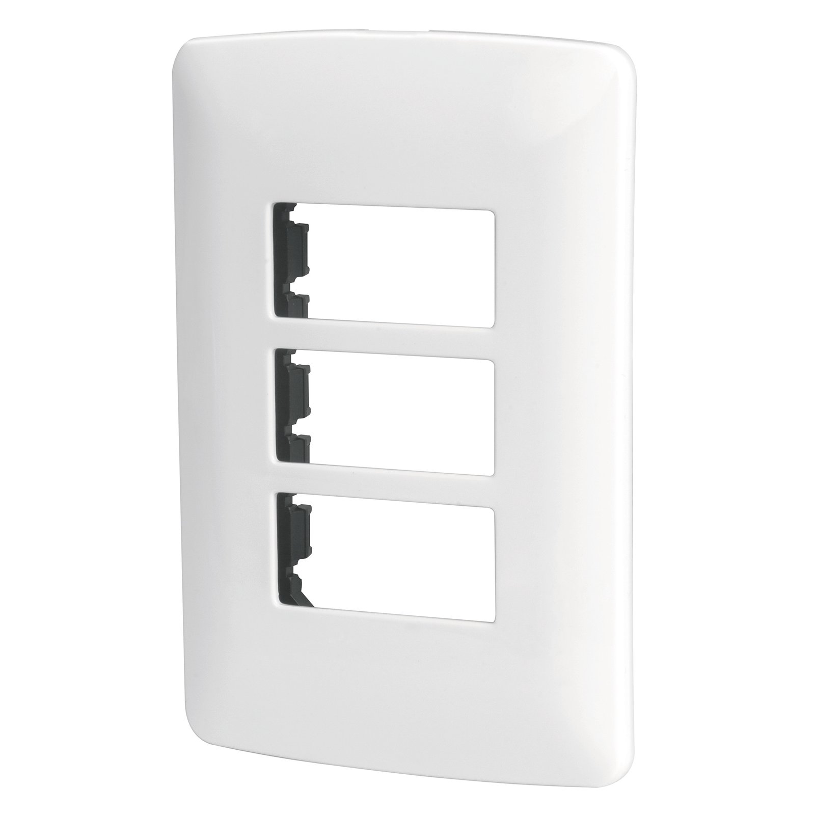 PLACA PLASTICA DE 3 MODULOS BL PPTR-IB VOLTECK