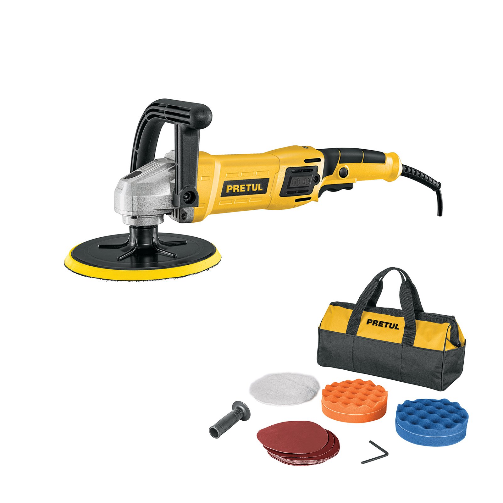 PULIDORA ELECT 7 " 1200W PULA-7P PRETUL