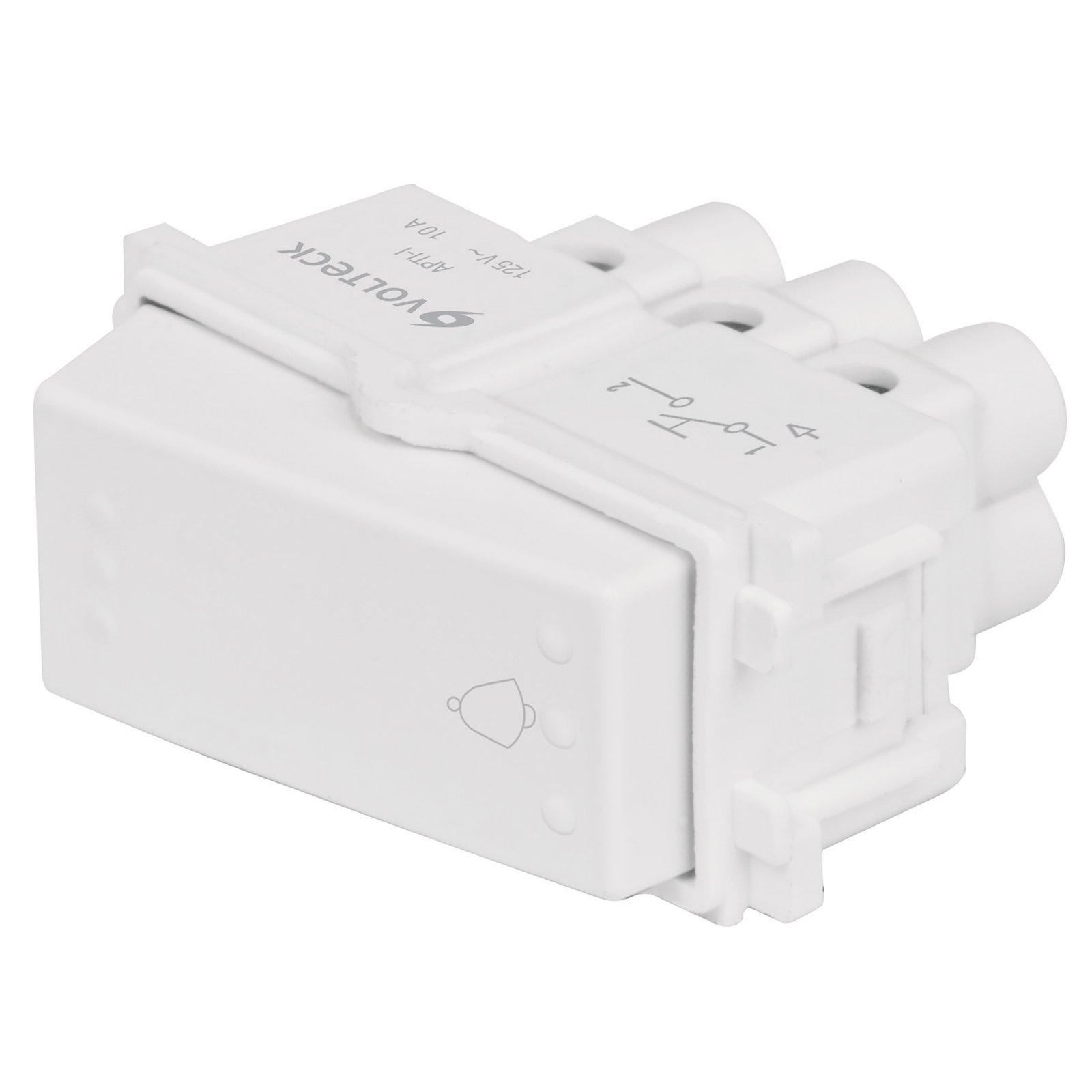 PULSADOR DE TIMBRE BLANCO APTI-IB VOLTECK