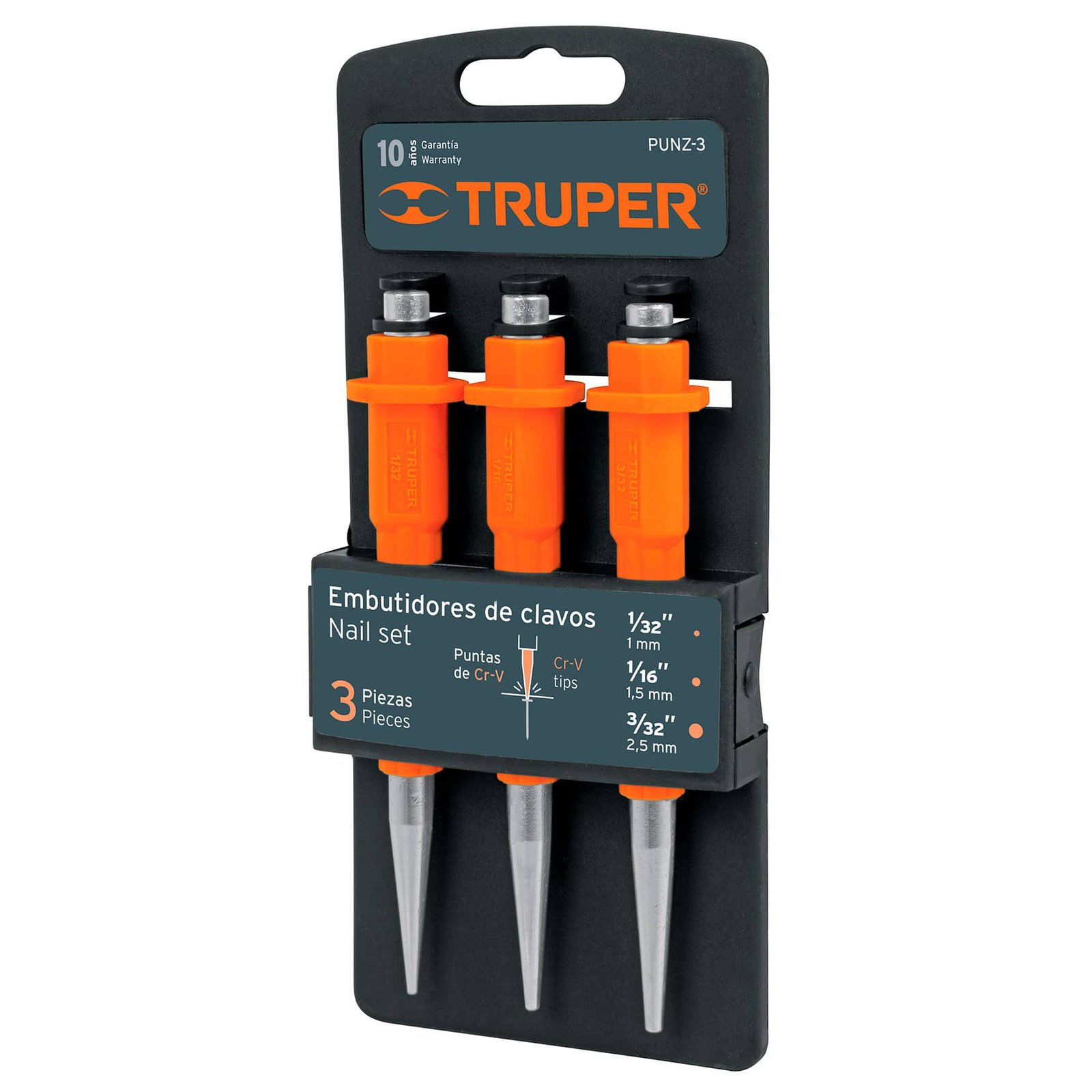 PUNZON EMBUTIDOR D/CLAVOS PUNZ-3 TRUPER