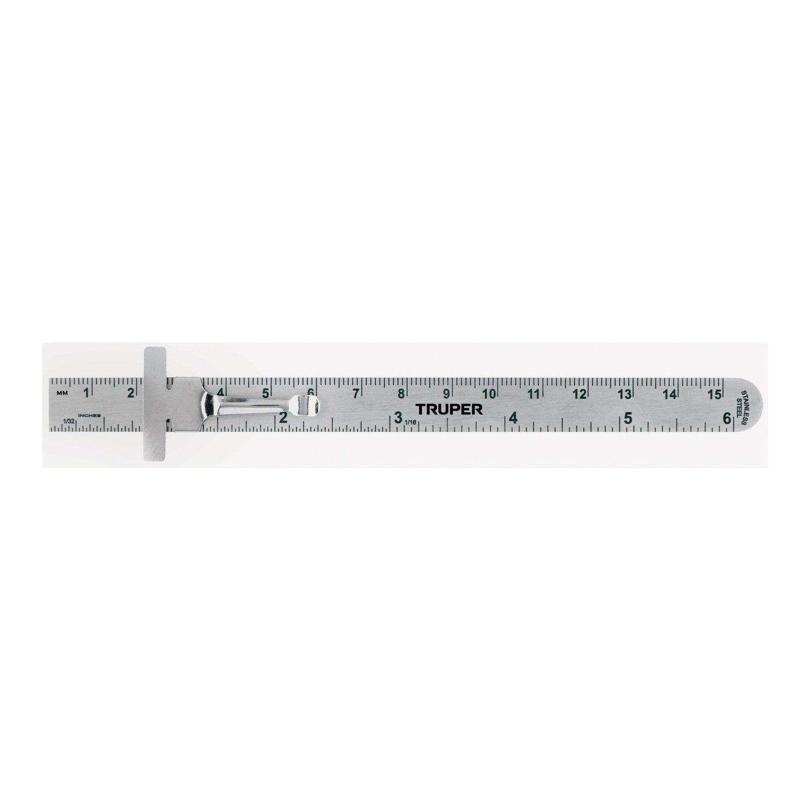 REGLA ACERO INOX. DE BOLSILLO6 15CM RGL-15B TRUP