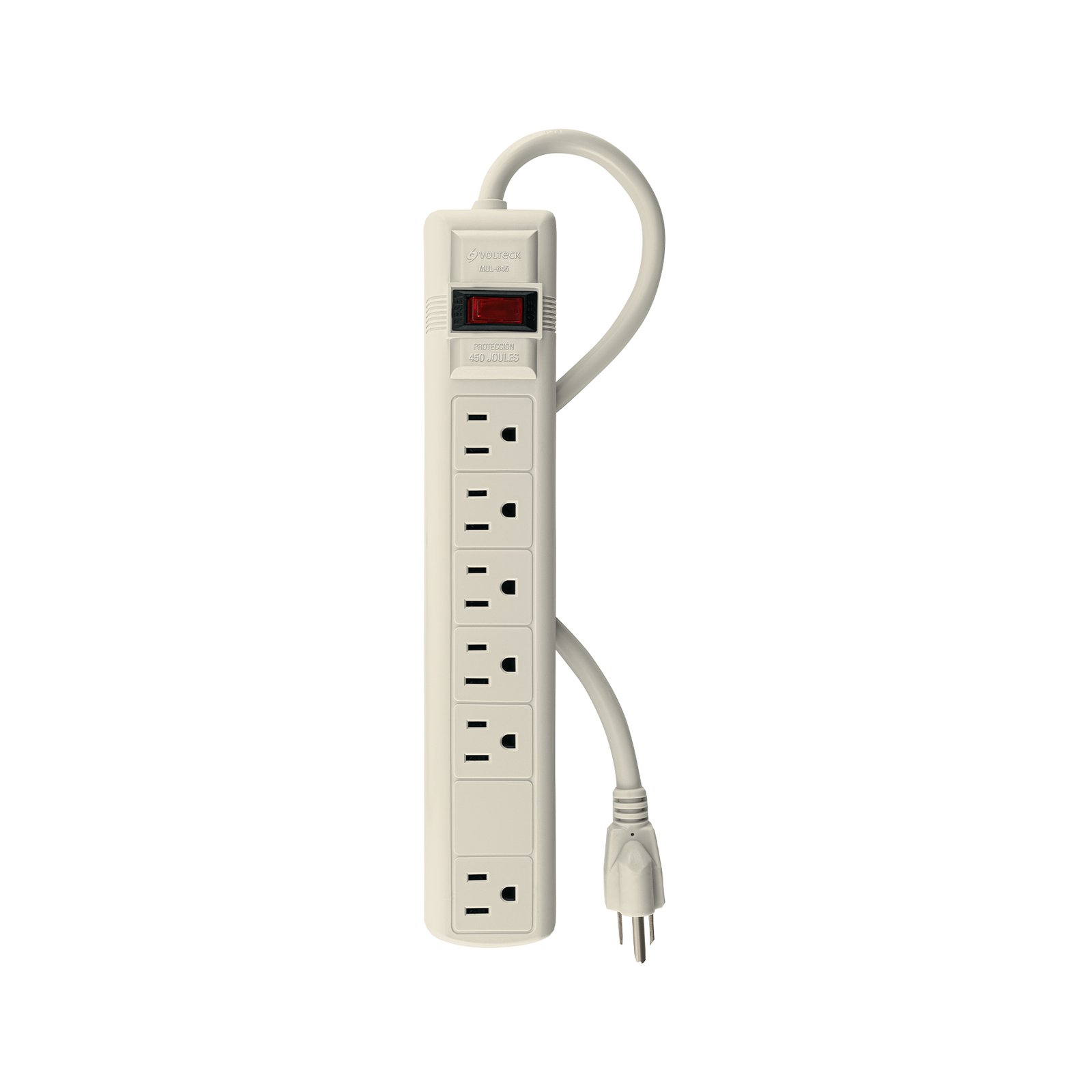 REGLETA 6 TOMAS 450J MUL-645 VOLTECH-TRUPER