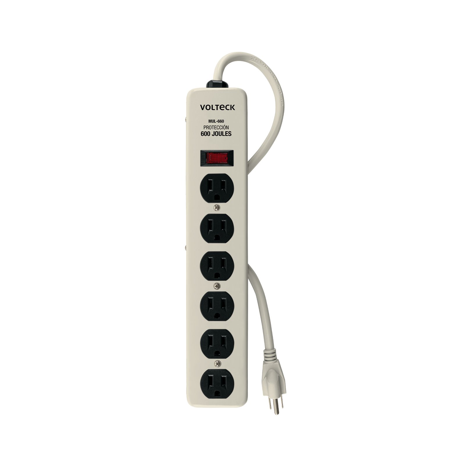 REGLETA 6 TOMAS 600J MUL-660 VOLTECH-TRUPER