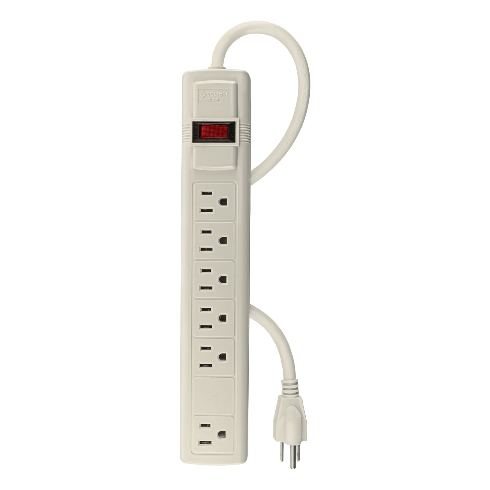 REGLETA 6 TOMAS C/INTERRUPTOR MUL-6 VOLTECH-TRUPER