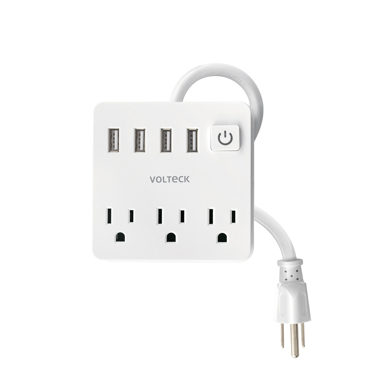 REGLETA C/ CONTACO USB BLANCA MUL-3U VOLTECK