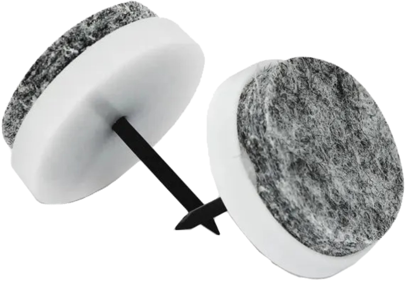 RESBALON P/MUEBLE C/CLAVO-BASE FIELTRO PLAST 25mm