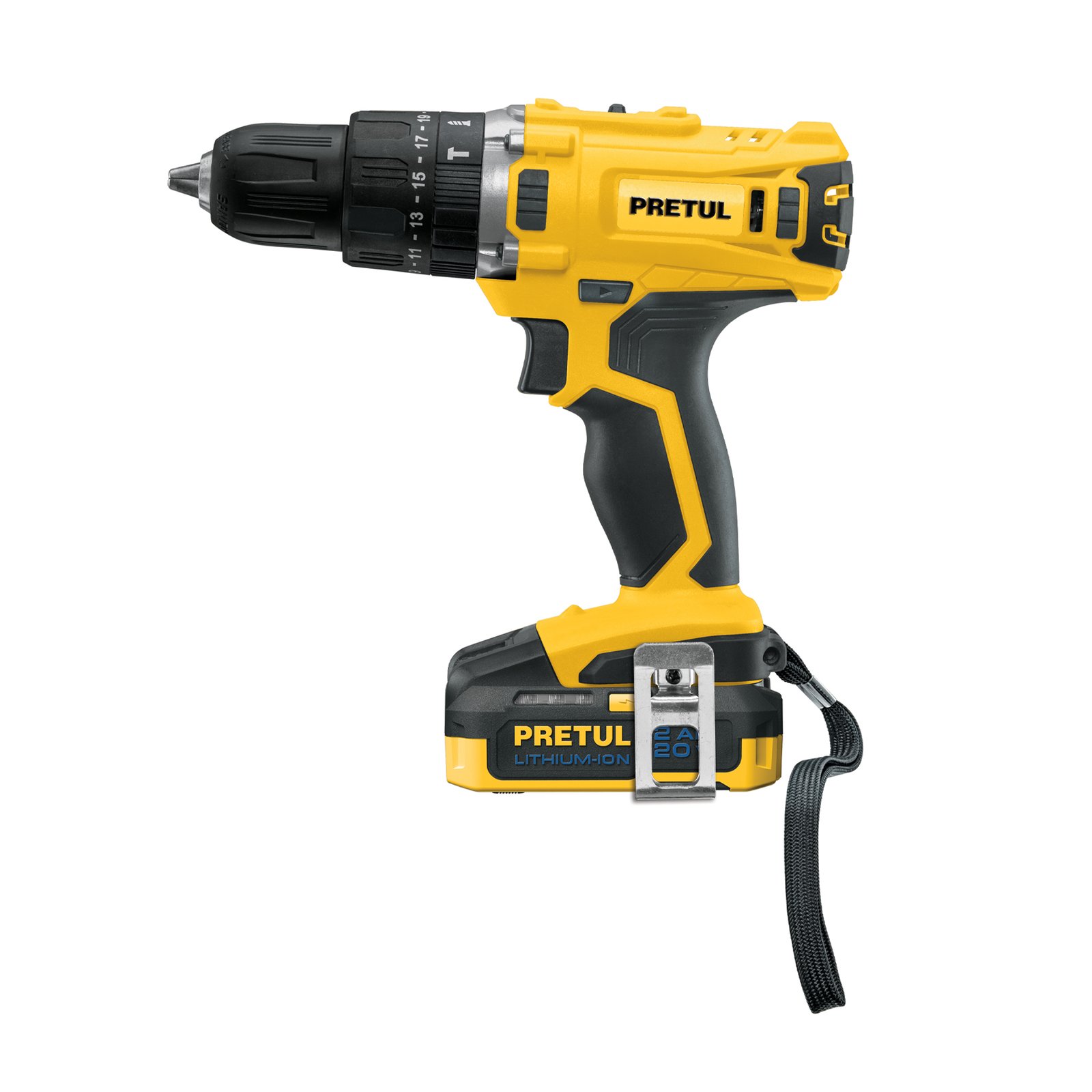 ROTOMARTILLO INALAMBRICO 1/2" 20V ROTI-20P2 PRETUL