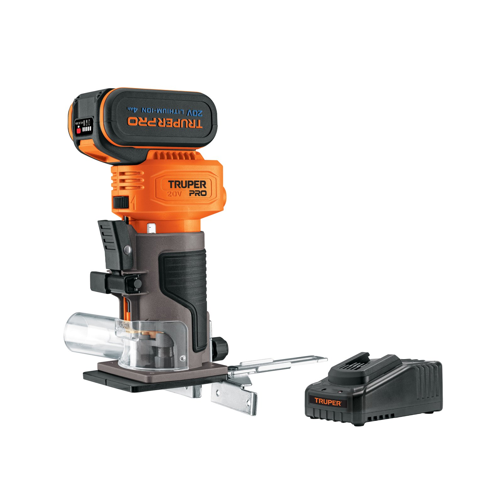 ROUTER COMPACTO 20V C/BAT Y CARGAD ROUI-20A TRUPER