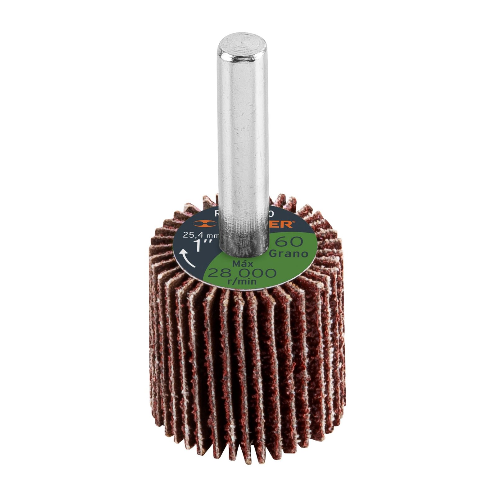 RUEDA FLAP OXIDO ALUMINI 1" G60 RUFLA-160 TRUPER