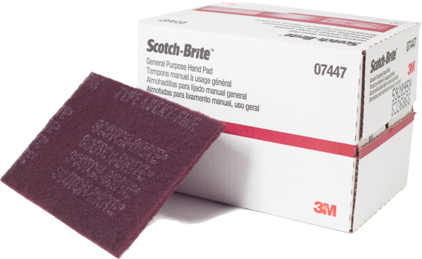 SCOTCH BRITE 3M MORADA INDUST 6 X 9.5" CJ 60 UNDS