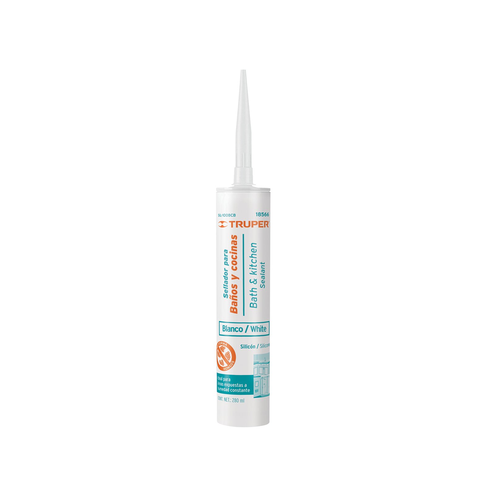 SELLADOR BLANCO BAÑO Y COCINA 280 ML SIL-100BCB