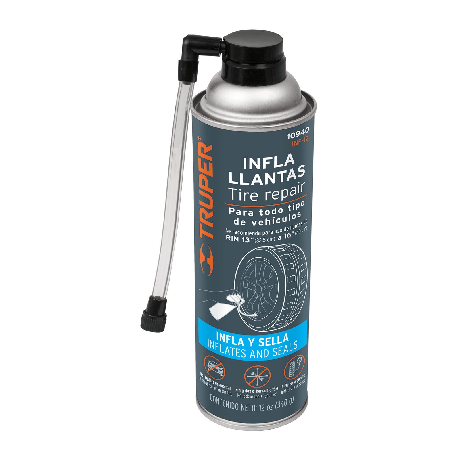 SELLADOR DE LLANTAS 340GRS-12OZ INF-12 TRUPER