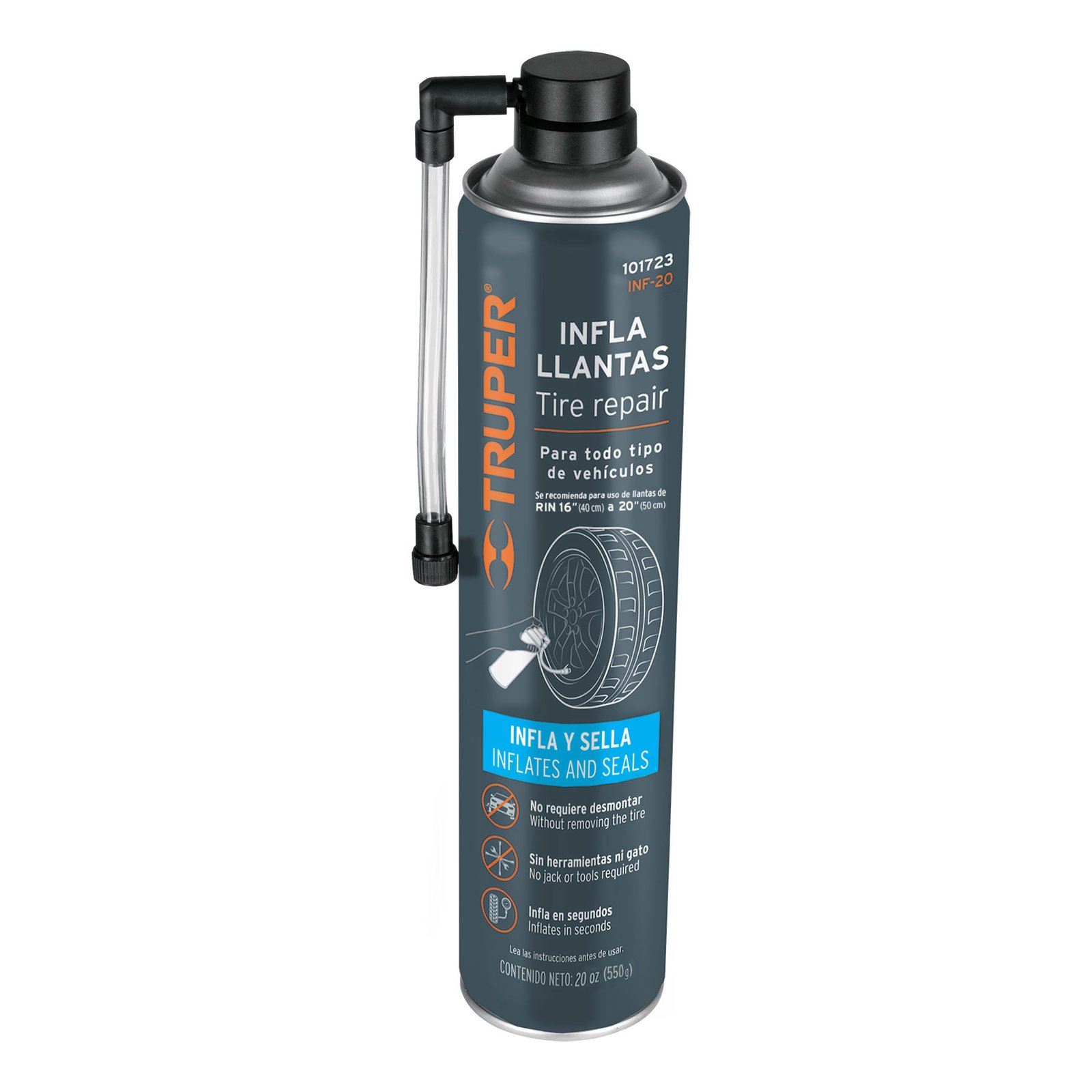 SELLADOR DE LLANTAS 550GRS-20OZ INF-20 TRUPER