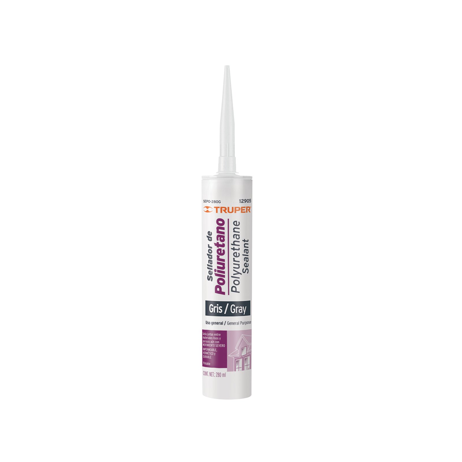 SELLADOR POLIURETANO GRIS 280ML SEPO-280G TRUPER