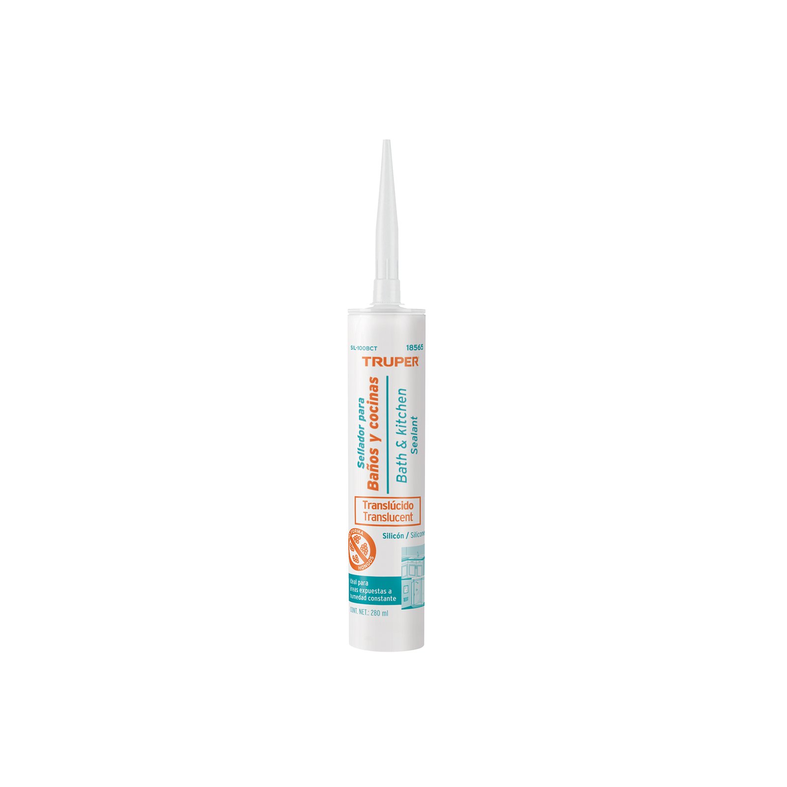 SELLADOR TRANSP BAÑO Y COCINA 280 ML SIL-100BCT