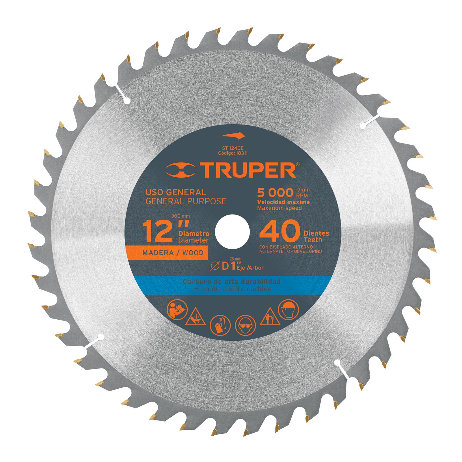 SIERRA CIRCULAR P/MAD 12" 40 DTE 1" ST-1240E