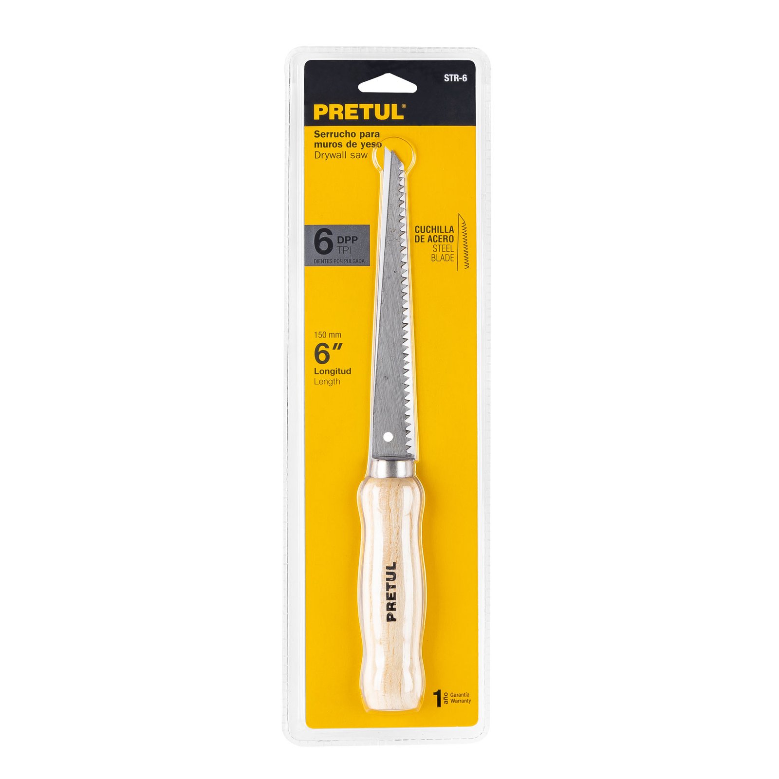 SIERRA D/MANO P/GYPSUM 6" STR-6 PRETUL