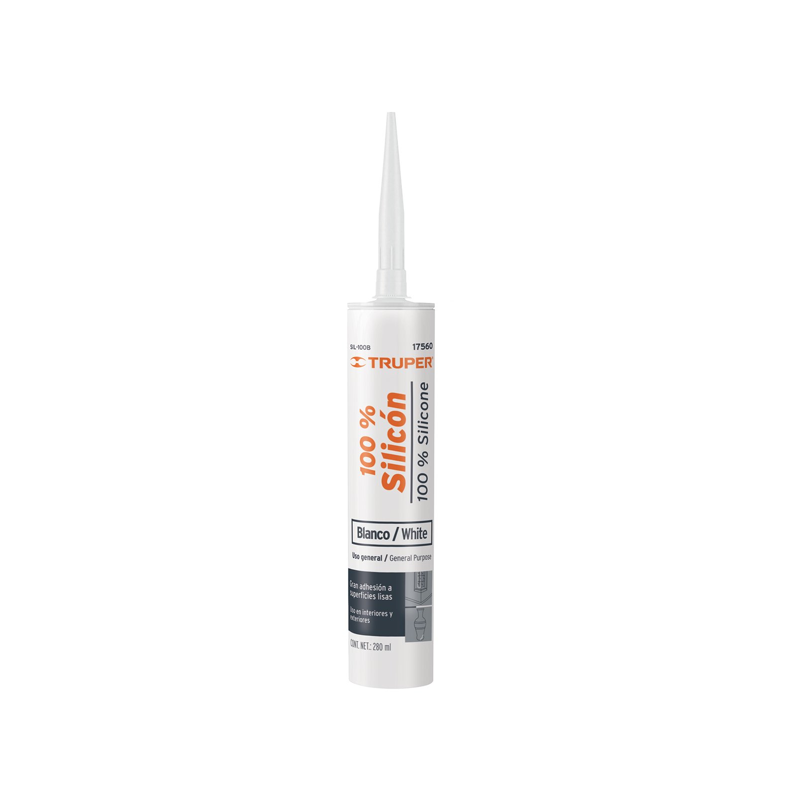 SILICON BLANCO 280ml SIL-100B TRUPER