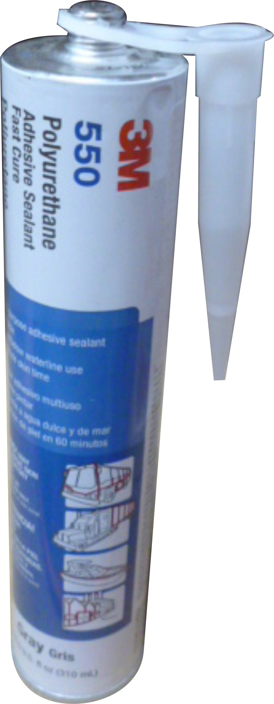 SILICON POLIURETANO 3M # 550 GRIS CARTUCHO 310ML