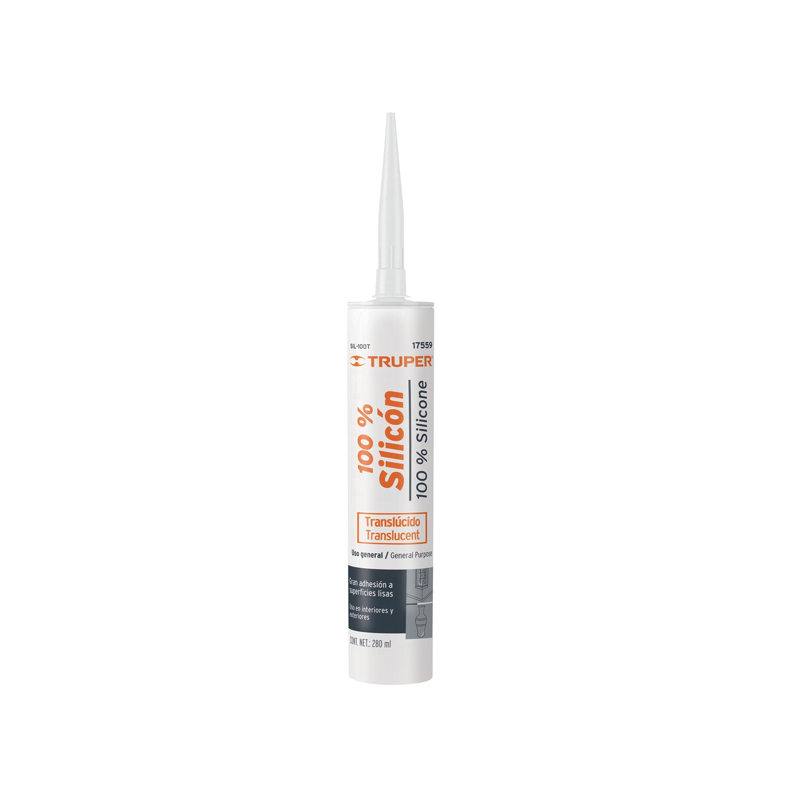 SILICON TRANSPARENTE 280ml SIL-100T TRUPER