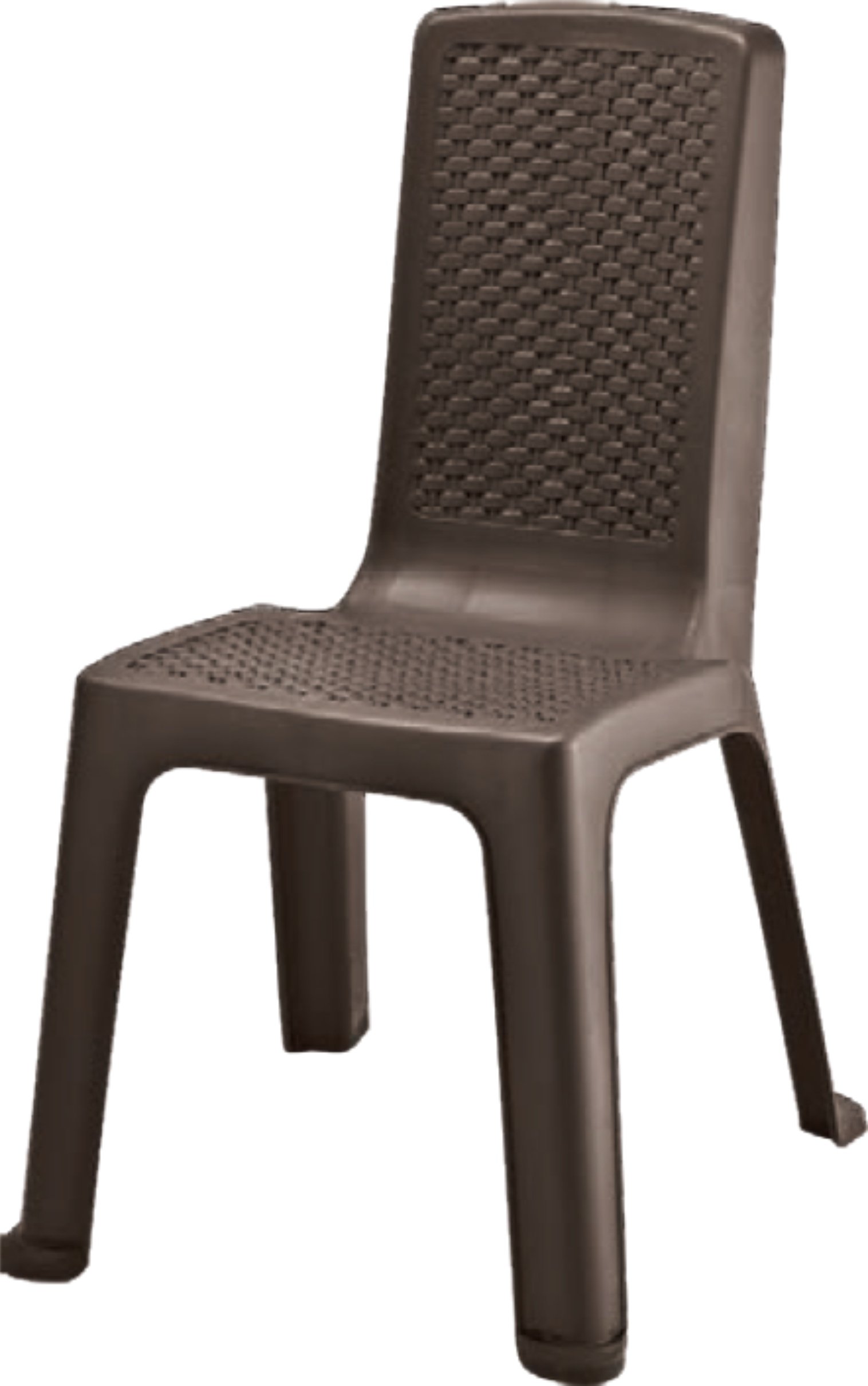 SILLA ETERNA S/BRAZOS WENGUE RATTAN #7201 RIMAX