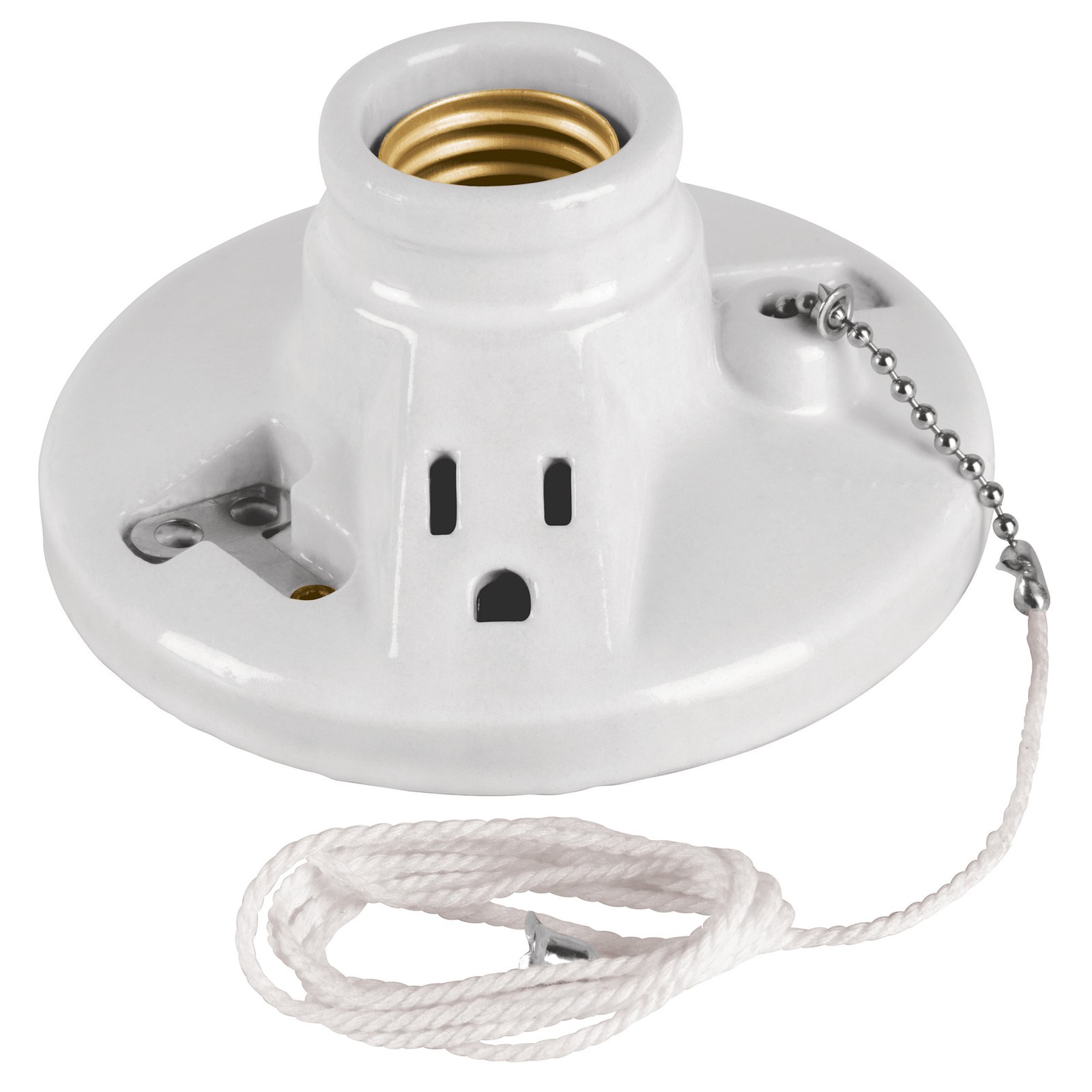 SOCKET PLAFON PORCEL C/TOMA POPO-20 VOLTECH-TRUPER