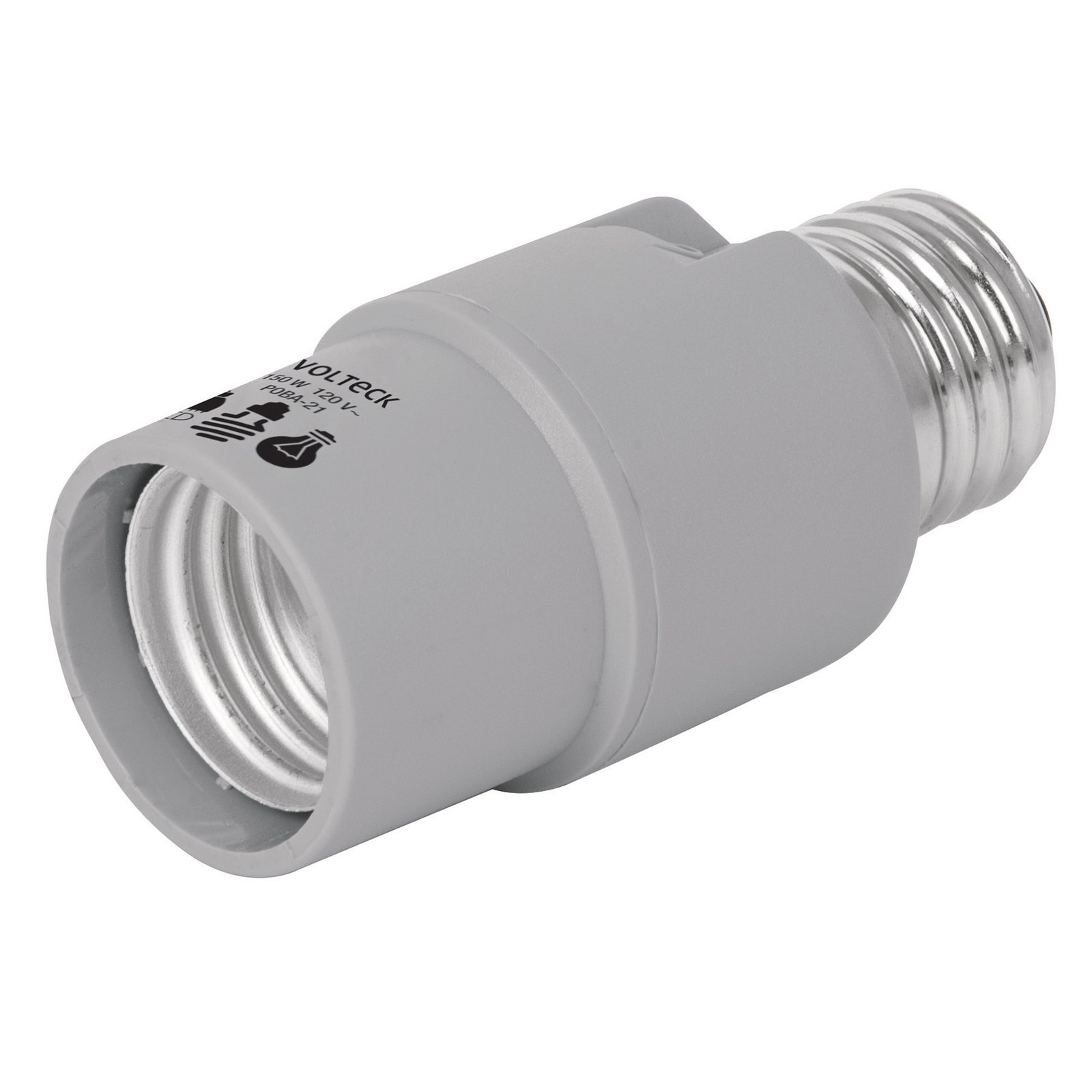 SOCKET POLICARBONATO C/SENSOR POBA-21 VOLTECK