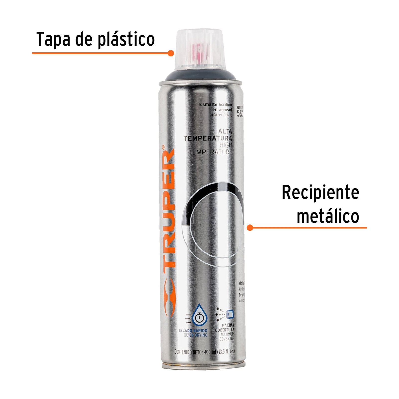 SPRAY ALUMINIO ALTA TEMPERATURA PA-ALTE-A TRUPER