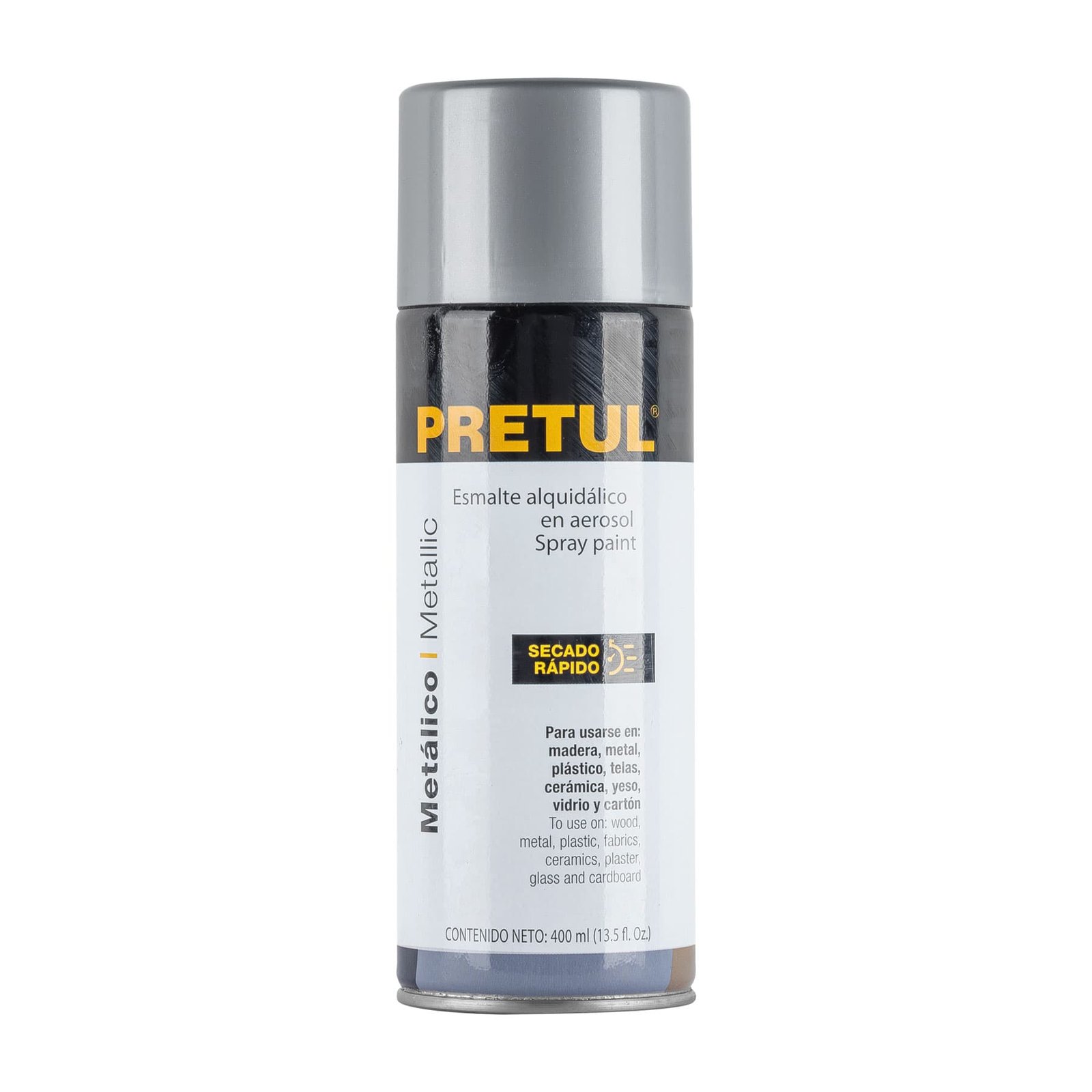 SPRAY METALICO PLATA 300ml PAM-PL-P PRETUL