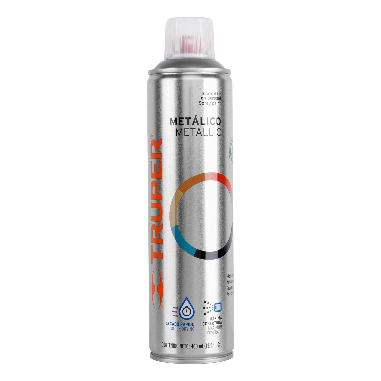 SPRAY METALICO PLATA 400ml PAM-PL TRUPER