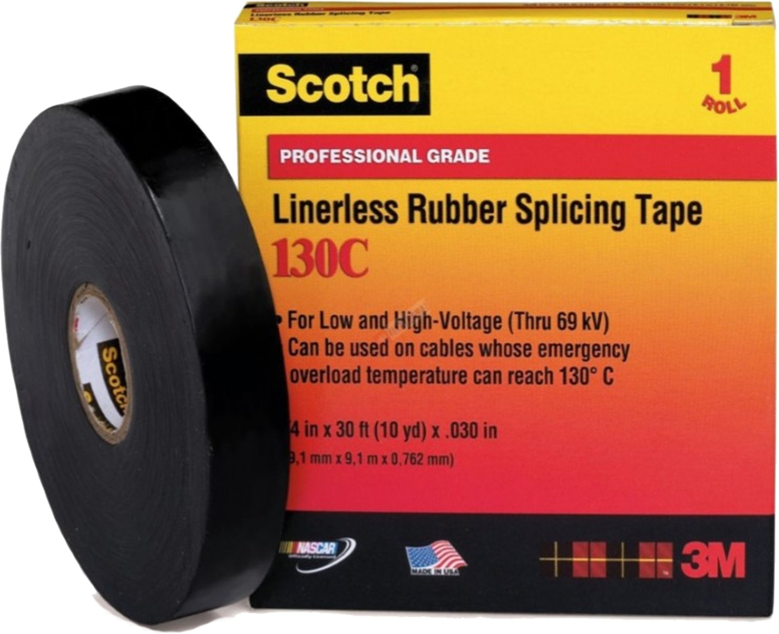 TAPE ELECTRICO 3M VULCANIZADO #130C