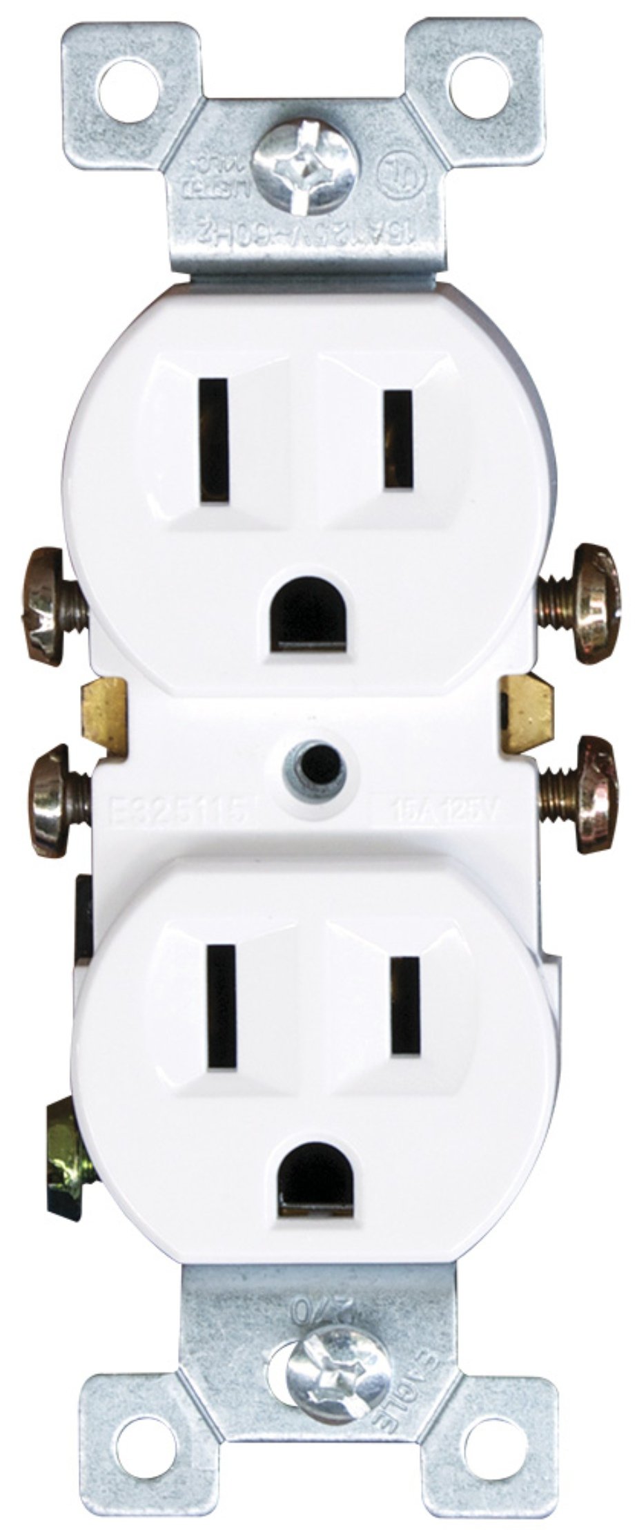 TOMA POLAR DOBLE C/PLACA # 270W+2132W BLA 15 AMP
