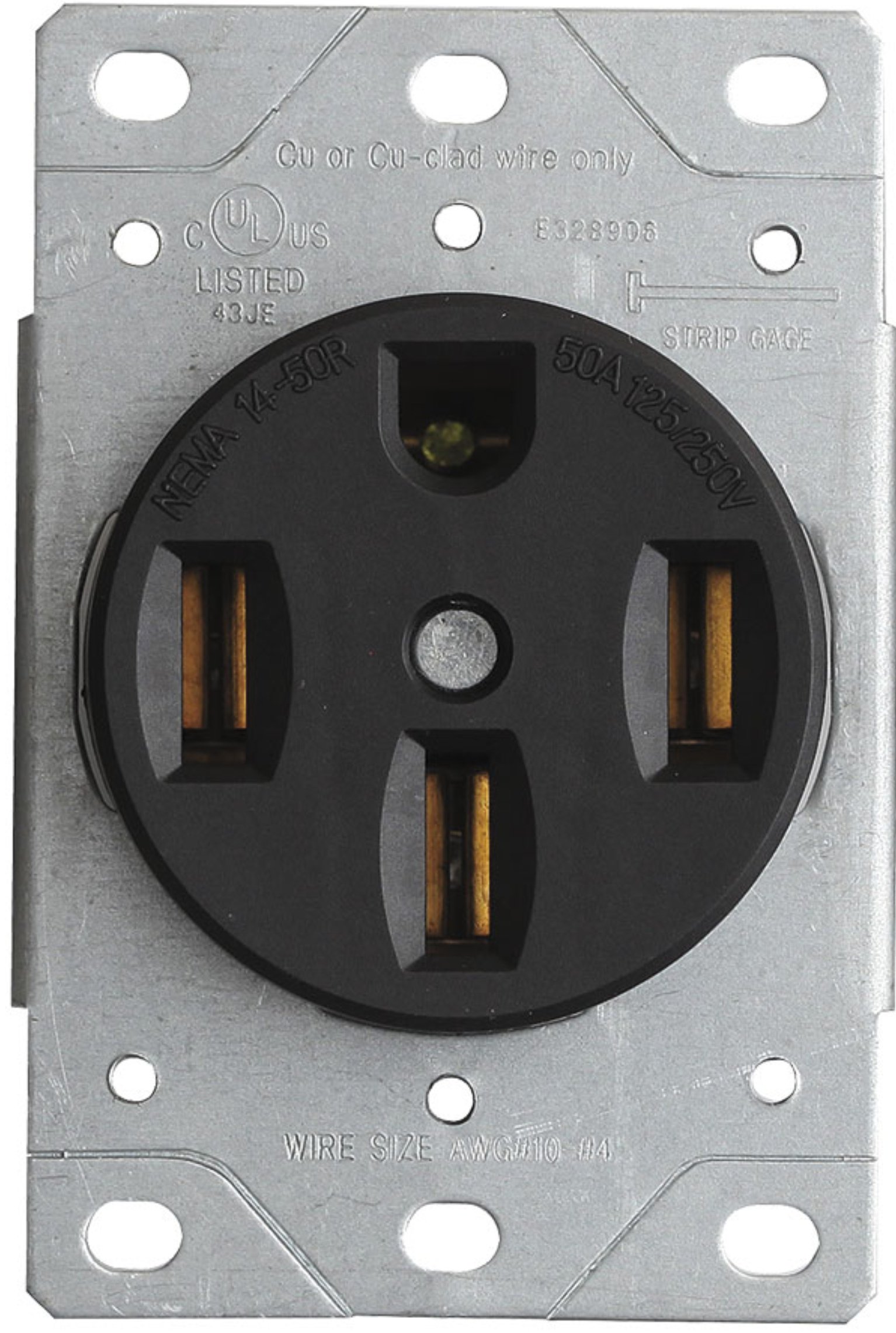 TOMA # 1258 EMPOTRAR EAGLE 50 AMP 125/250V 3P-4W