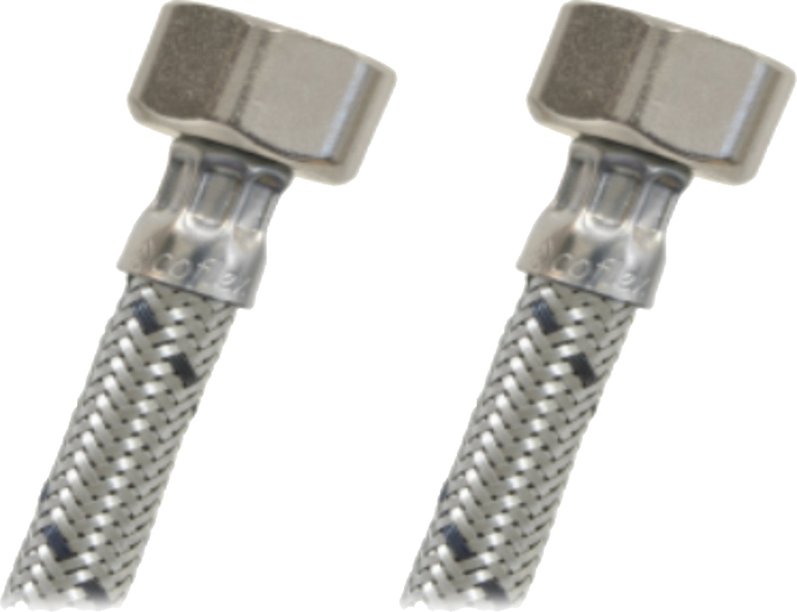 TUBO ABASTO ACERO P/LAVAT 1/2X1/2X30 M-M COFLEX