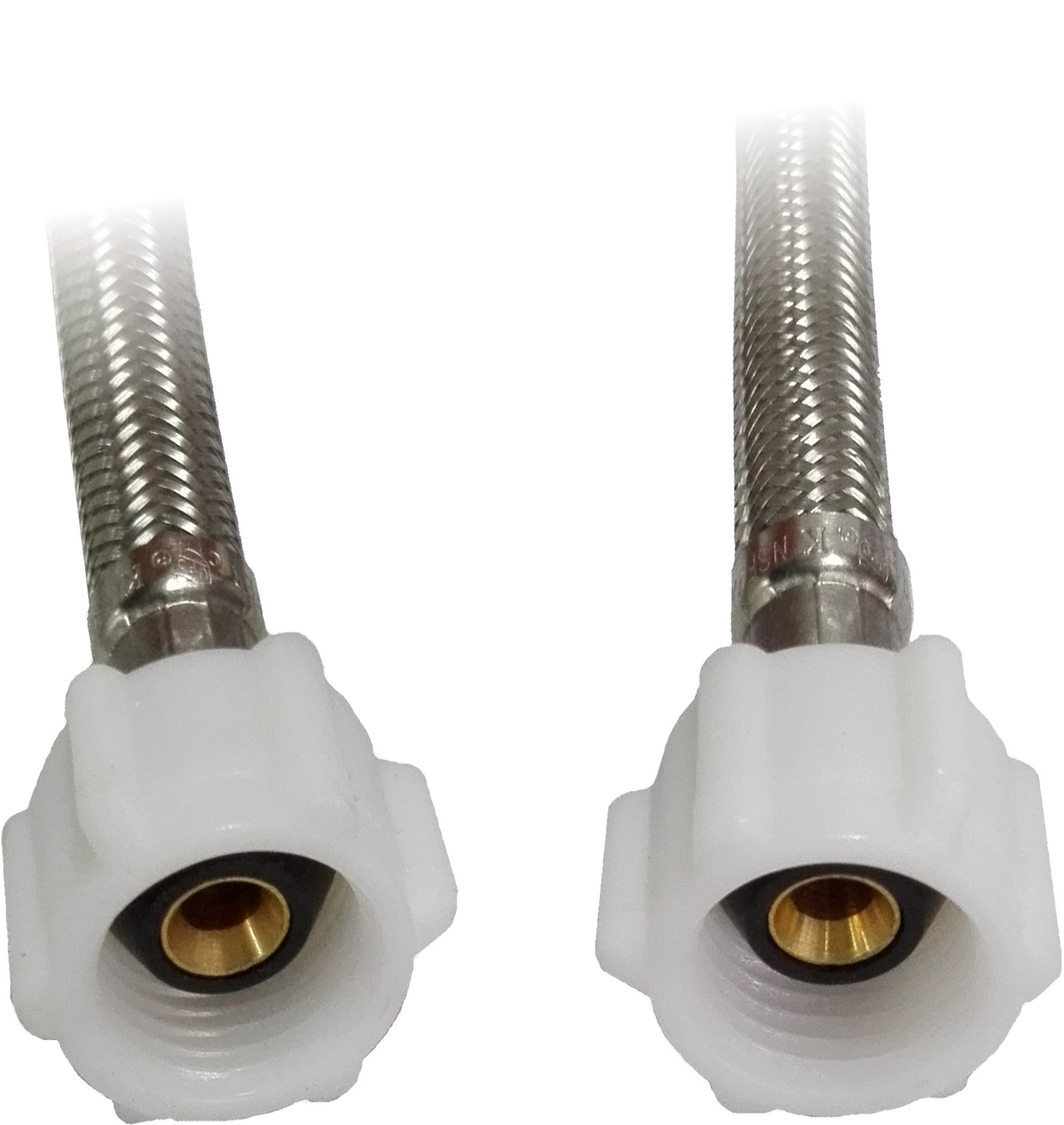 TUBO ABASTO ACERO P/LAVAT 1/2X1/2X40cm PP UNIFLEX